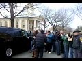 Clint Eastwood leaving Old Town Warrenton, VA from filming J. Edgar Movie