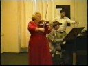 prof. dora schwarzberg, violin
prof. alphonse sauer, piano
at the univercity of music, vienna
in the classroom in front of students
first try