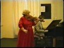 prof. dora schwarzberg, violin
prof. alphonse sauer, piano
at the univercity of music, vienna
in the classroom in front of students
first try