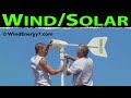 WINDENERGY7.COM - - Wind and Solar is our specialty. Our Solar and Wind Home Energy Kits are installed in about 40 states of the US already. WE have a healthy base of customers, installers, and dealers who can assist you with your home energy system. Looking for wind and solar, solar and wind, solar energy, solar energy system, wind and solar energy, wind and solar power, wind and solar power systems, solar and wind power, solar and wind energy, solar and wind power systems, or solar and wind power facts. Check out our website. http This Ohio Demo System of the RoofMill™ for WindEnergy7 was recently installed. This is the most advanced hybrid home energy system in the US. The Home Wind Farm™. The system has a maximum power output of 6kW. This Home Wind Turbine system features redundant charging capability, integrated wind and solar hybrid generation, emergency battery backup for the home and more. The video here shows one of our most recent installations of our Home Wind Farm™ systems. The Home Wind Farm™ system is an exclusive innovation of WindEnergy7 LLC, an Ohio based manufacturer of home wind turbines and solar electric products. Our 2 moving part systems feature the elegant design that will last. Where competitors have many, many parts prone to failure, our systems feature ElectroBrake™ speed limitation method and tried and true HardTail™ directional control technology. Our Jumbo Solar Panel upgrades shown below put out 197 watts per panel and add the reliability of <b>...</b>