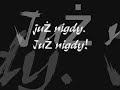 Juz nigdy....... Juz nigdy.......