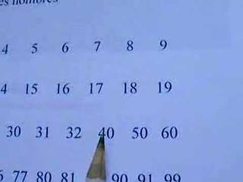 Counting in French 0-100 by a non-Native Speaker