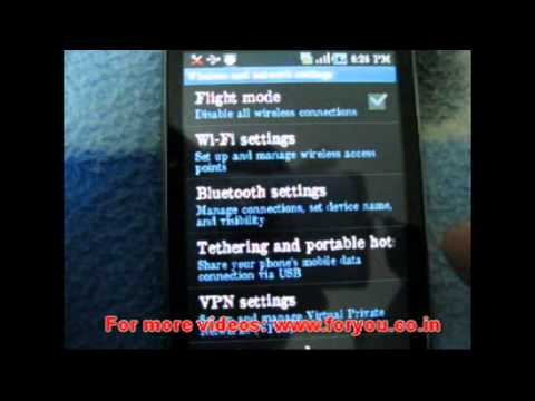 how to turn on internet on samsung galaxy y