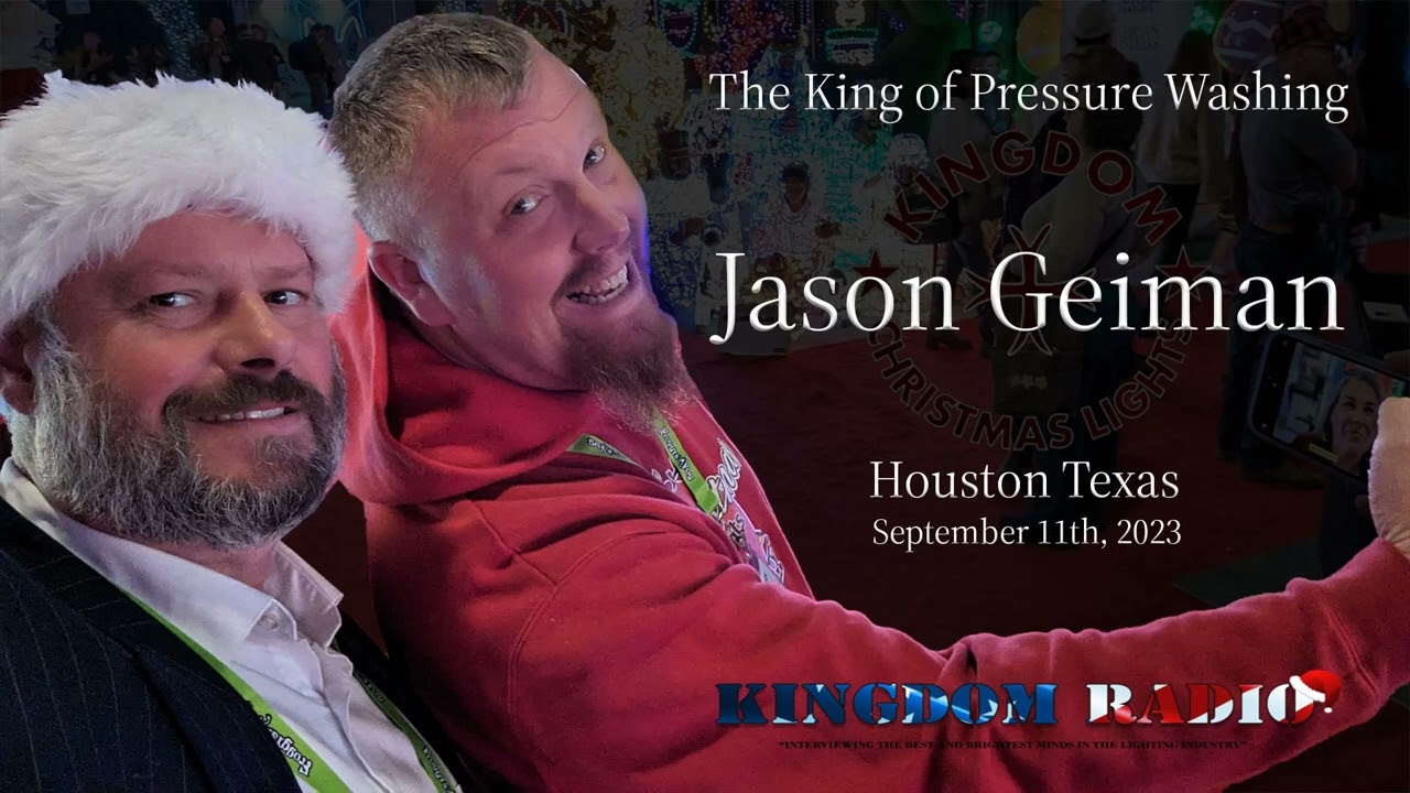 Jason Geiman (The King of Pressure Washing) and Christmas Light Installation Trainer in Houston, TX