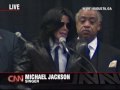 Michael Jackson speaks at James Brown\