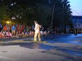 Strong Fire truck rolling backwards