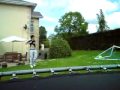 videos de football net falls on top of keeper and then boy celebrates