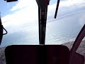 Hawaiin Volcano dumping into the ocean aireal view