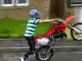 FALL ON MOTOCROSS BIKE