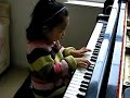 Five year old Hanur playing piano Five year old Hanur playing piano