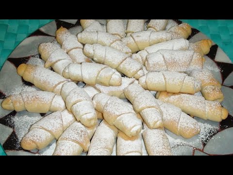 Мутаки рогалики с ореховой начинкой. Азербайджанская кухня.