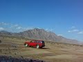 Driving Jeep at Eldorado Valley Dry Lake