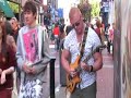 Busker in Grafton street Dublin Guitardan666 Radiohead