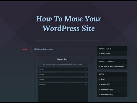how to move wordpress