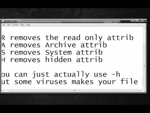 how to unhide files in usb