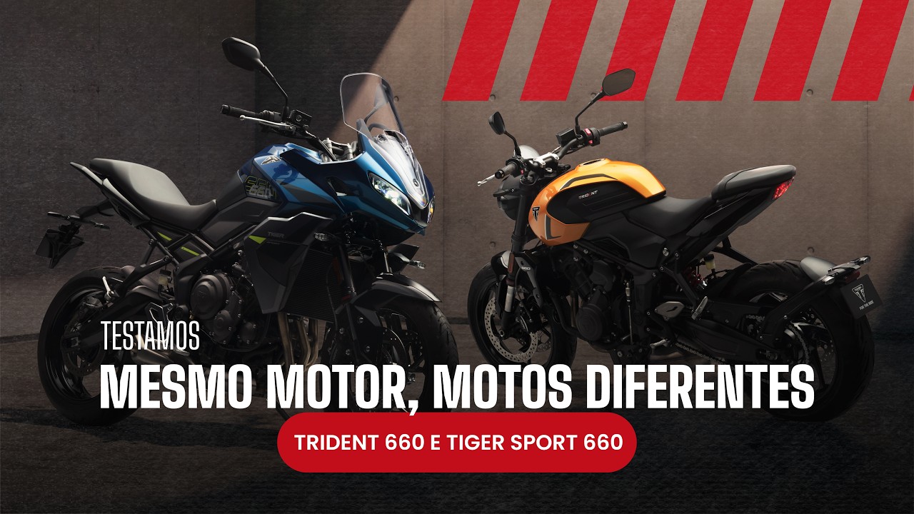 MESMO MOTOR, MOTOS DIFERENTES | Testamos as novas Trident 660 e Tiger Sport 660