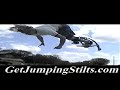 Henry \"Stuntman\" Holloway Mixes it up on Jumping Stilts
