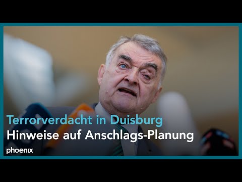 NRW-Innenminister Herbert Reul (CDU) zur Festnahme eines islamistischen Gefhrders in Duisburg am 25.10.2023