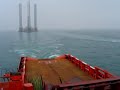 Jack-up rig towage