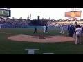 Tony Azevedo first pitch in LA