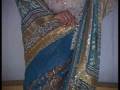 Cream Pure Georgette Saree with Blouse