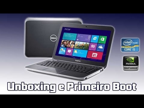 Dell Inspiron 14R: Unboxing e Primeiro Boot (PT-BR)