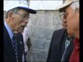 Robert Patton, veteran of the US 65th Infantry Division, talks to Counselor for Public Affairs Robert Hugins (US Embassy Vienna) about the liberation of the Mauthausen concentration camp victims in 1945 and his efforts to have a memorial plate dedicated to the US soldiers who liberated the camp.