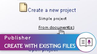 Learn Dolphin Publisher: Creating a project with existing files