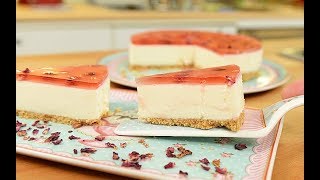 Pişmeyen Çiçekli Cheesecake - SemenOner  - Yeme