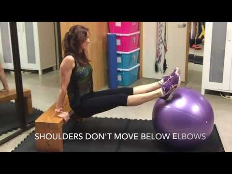 How to… Dip Hands on Bench Feet on Ball