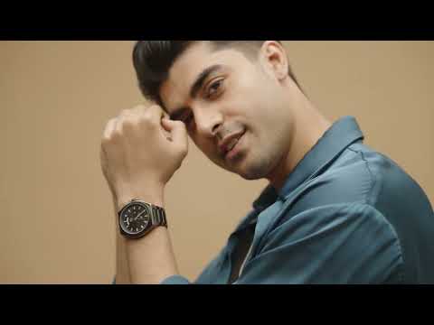 Buy Online Vyb Orion By Fastrack Quartz Analog Black Dial Metal