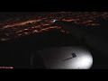 FSX Night landing at KSEA 16L A319 wing view