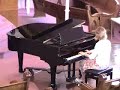 megan vamos performs stephen heller's etude in e major from the boston grand piano during the april 20, 2008 strathroy united church service.

stephen heller (15 may 1813, pest, (now budapest, hungary) -- 14 january 1888, paris, france) was a hungarian composer and pianist whose career spanned the period from schumann to bizet, and was an influence for later romantic composers.

heller had been destined for a legal career, but instead decided to devote his life to music. at the age of nine he performed dussek's concerto for two pianos with his teacher, f. brauer at the budapest theater. he played so well that he was sent to study under carl czerny. anton halm was his principal master, and at the age of twelve he undertook a concert tour through vienna, germany, poland and hungary. later on in his years, he went to study in vienna, austria.

after passing the winter of 1830 at hamburg, heller returned to budapest by way of cassel, frankfurt, nuremberg, and augsburg. at augsburg, he was taken ill, and was soon afterwards adopted by a wealthy patron of music.

at the age of 25, he travelled to paris, where he became closely acquainted with hector berlioz, fr�d�ric chopin, franz liszt and other renowned composers of his era. here heller eventually achieved distinction both as a concert performer and as a teacher. in 1849 he performed in england, and in 1862 he played mozart's e-flat concerto for two pianos with charles hall� at the crystal palace. with these brief interruptions, the last twenty-five years of his life were spent at paris. he outlived his reputation, and was almost forgotten when he died in 1888.

heller was a prolific composer for the pianoforte, and although his works are not often said to show surprising originality, they are renowned for their grace and elegance. as regards a specific knowledge of the instrument, heller was considered superior even to mendelssohn; and his poetry of sentiment, pure and rich melody, and fertility of rhythmical invention place him among the very first composers of his genre. his studies remain popular with music teachers and students.