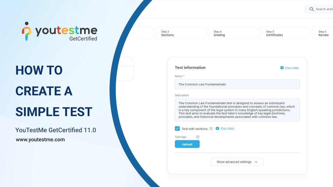 How to Create a Simple Test