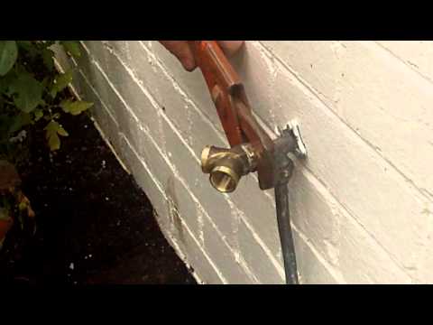 how to fit an outside tap