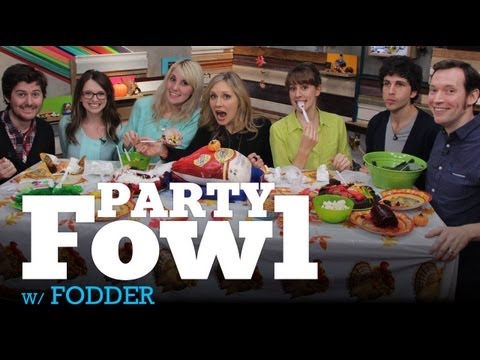MyDamnChannel - The team behind FODDER, The Cooking Channel's (http://www.youtube.com/cookingchannel) sketch series, is joining the My Damn Channel fam for a Thanksgiving feast! We're joined by Geoff Lerer,...