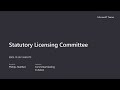 Statutory Licensing Committee 2pm - Part 2 26th October 2023