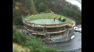 Eden Project Green Roof Sedum Blanket Installation by Bauder