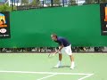 ロジャー フェデラー practicing at 全豪オープン 2007