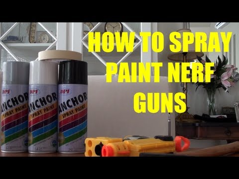 how to paint a nerf gun