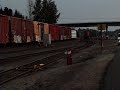 BNSF 7607鞭子@ Kalama房屋板壁