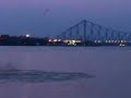 Hooghly River with a view of the Howrah Bridge - Kolkata
