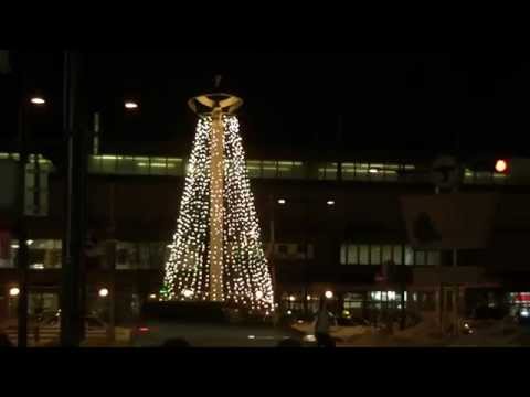 千歳駅前イルミネーションツリー-千歳市 Chitose Station Illumination tree