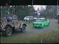 Car towing another car in Czech republic goes horribly wrong