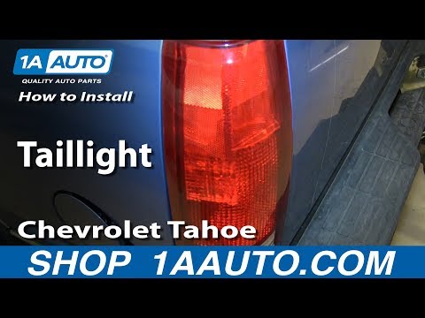 How To Install Replace Taillights 1994-99 Chevrolet Tahoe Suburban GMC Yukon