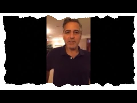 George Clooney supports Ukranian demonstrators