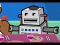 http://shabot6000.com
by william levin (ben baruch)
animated passover greeting card starring your favorite jewish robot, shabot

rated pg-13 for explicit lyrics (dubbed out)

special guest appearance by rap artist 50 cent!
parody of 50 cent's in da club

lyrics

go, go, go, go, go, go

go shabot, its your pesach
we're gonna' seder like it's your pesach,
we're sippin' manischewitz like it's your pesach
and you know we got the ten plagues for your pesach!

chorus
we're at the seda' club, give all your bread a shove,
cuz we got a lot o' matzah that we got to get rid of
i gotta drink a lotta' wine, the kind i really love,
so come an' drink it up, if you got a kiddish cup

let's hear the ten plagues, yo!

dam
blood in the river, back off n*gga'
don't you f*ck with 50 cent i'll pull the trigga'

tz'fardea
the freaky leaky frogs hoppin out of bogs, they
better back off quick or i'll release the f*ckin' dogs

kinim
that's lice, ain't nice, ain't nice,
that's right i said it twice and now you gonna' pay the price

arov
a beast, at our feast, we ain't got yeast
gonna chill wit 50 cent to say the very least

dever
pestilence, call an ambulance,
you better make it quick cuz i don wanna take a chance

sh'chin
damn, bitch, you got a lotta boils, better get the baby oils
and we get busy like the freaky moyhels

barad
hail, never fail, gonna get some tail,
gonna check the mail an drink a 40 ounce of ale

arbeh
the locust, they focused, they wanna choke us,
they gonna' roll us up and light our ass to smoke us

choshech
man its dark, motherf*ckin narc i'm in the park
got my philly blunt and lightin' up the spark

makas b'choros
look out first-born, gonna' get the horn
slay you, cap yo ass juss like i'm poppin' corn

(chorus)