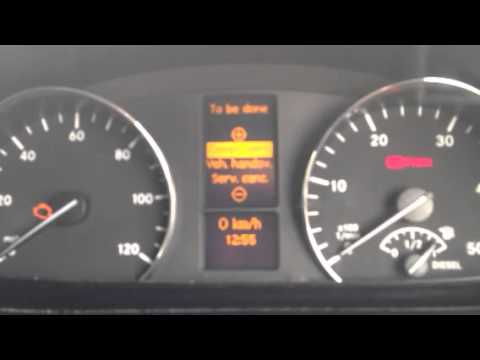 how to reset service mercedes vito