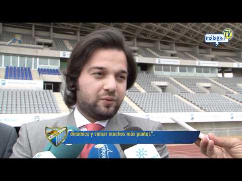 Viernes 13/05/11. Francisco de la Torre anima al Málaga C.F.