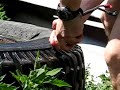 Benchmade Rukus tire cutting